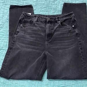 American Eagle MOM straight Black Women's Jeans excellent condition